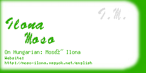 ilona moso business card